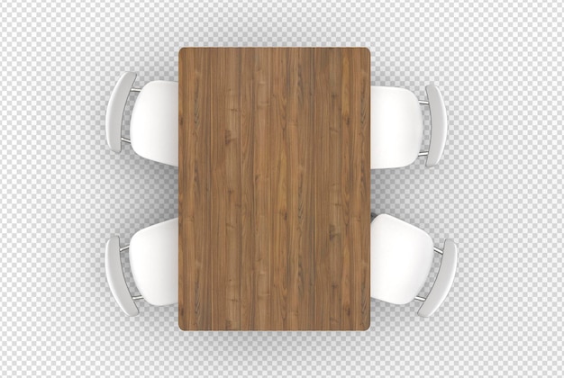 scene creator top view table and chairs transparent background