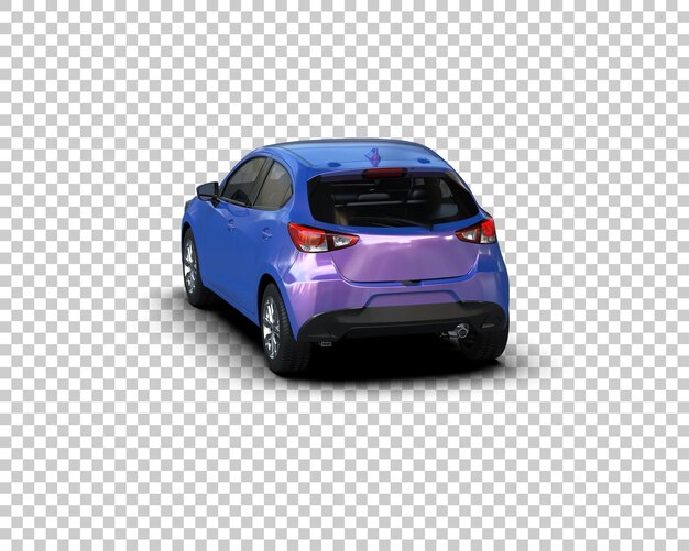 scene of modern car isolated on background 3d rendering illustration