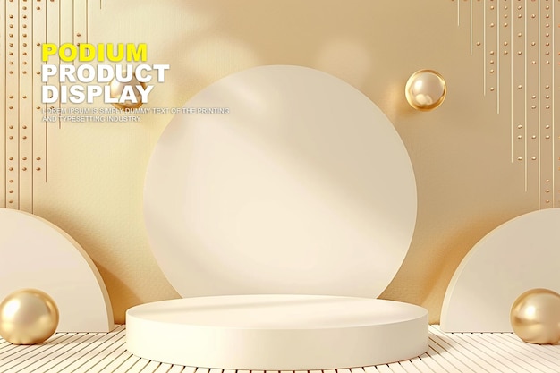 Scene podium podium display mockup voor productpresentatie podium voor productdisplay showcase