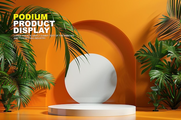 Scene podium podium display mockup voor productpresentatie podium voor productdisplay showcase