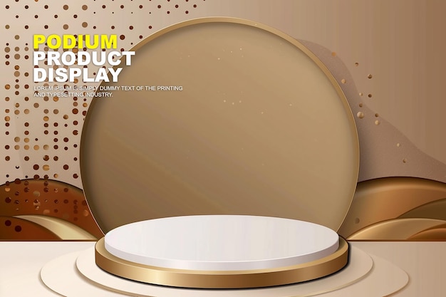 scene podium stage display mockup for product presentation podium for product display showcase