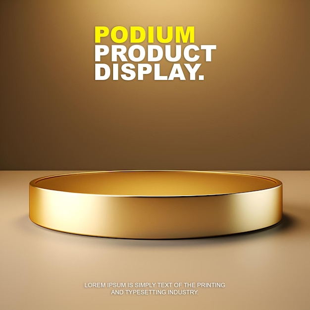 Scene podium stage display mockup for product presentation scene for product display showcase