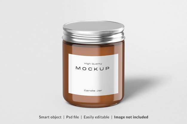 Mockup di candela profumata