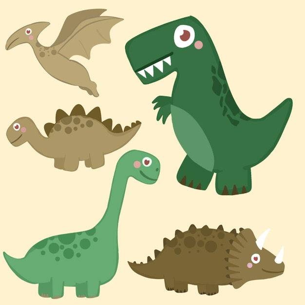 Schattig Dino Illustratie