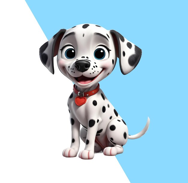 PSD schattige dalmatische puppy