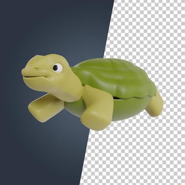 PSD schattige dieren hoogwaardige 3d render clipart