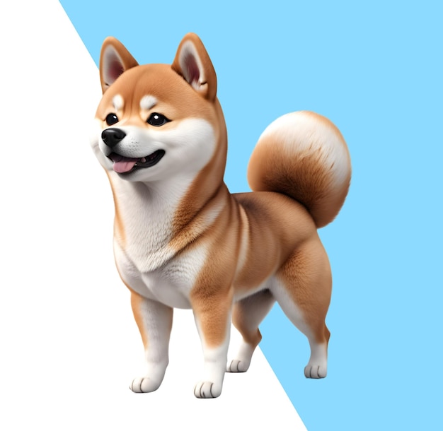 PSD schattige shiba inu-puppy