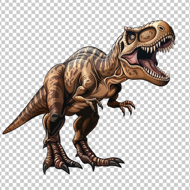 PSD schattige tyrannosaurus dinosaurus geïsoleerd