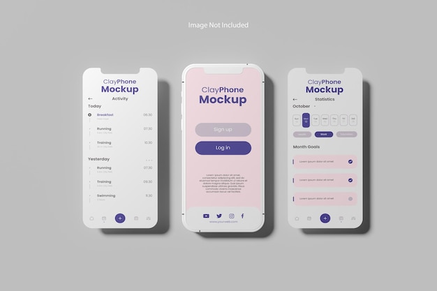 Scherm telefoon 13 mockup