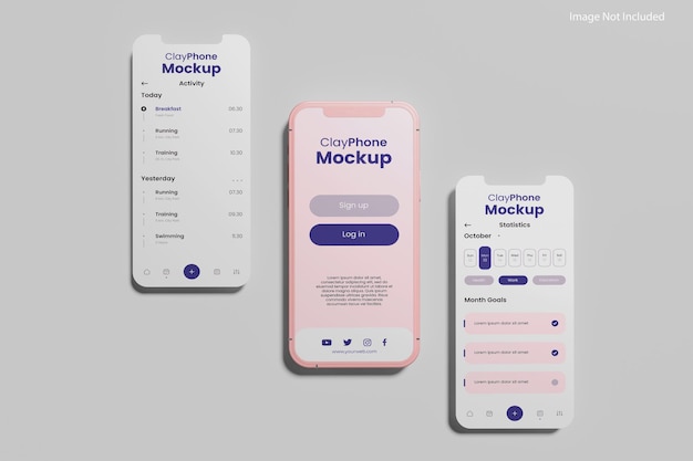 Scherm telefoon 13 mockup