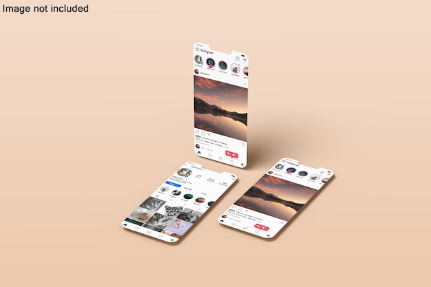 Scherm telefoon mockup