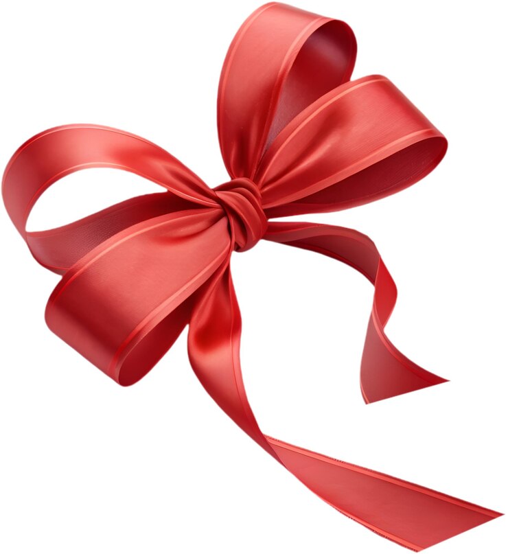 Schitterend cadeau lint clipart perfect voor het creëren van prachtige cadeau verpakkingen en decoraties