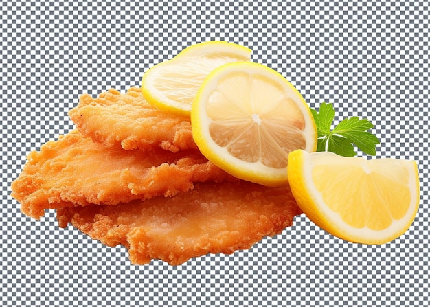 Schnitzel with lemon and parsl