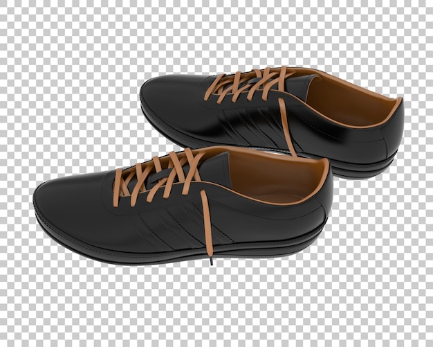 Schoenen geïsoleerd op transparante achtergrond 3d rendering illustratie