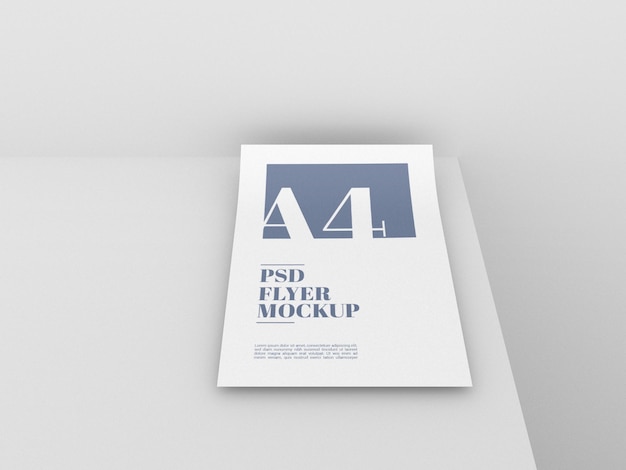 Schone a4 psd flyer mockup