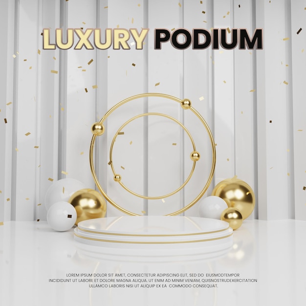 Schone luxe premium goud podium productdisplay