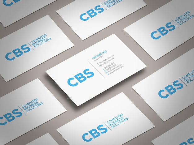 Schone minimale visitekaartje mockup