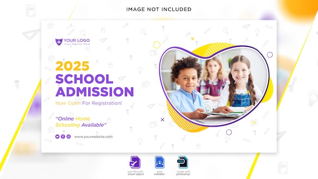 School admission web banner