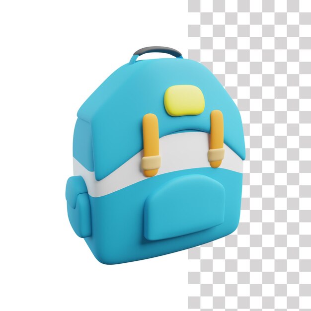 School bag 3d icon