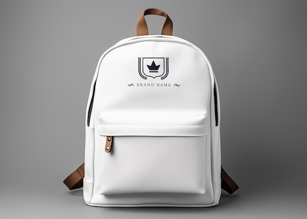 PSD school bag editable logo mockup psd template