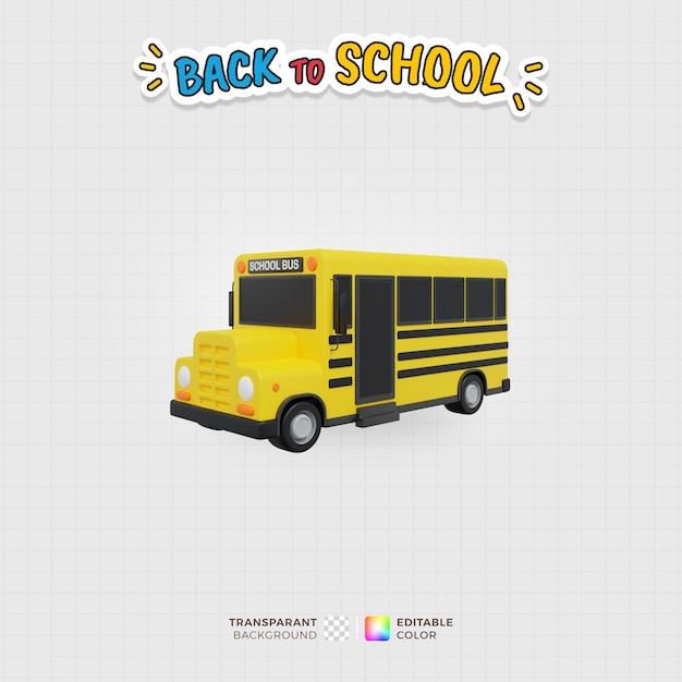 PSD the school bus icon represents safe and convenient transportation for students ensuring they reach