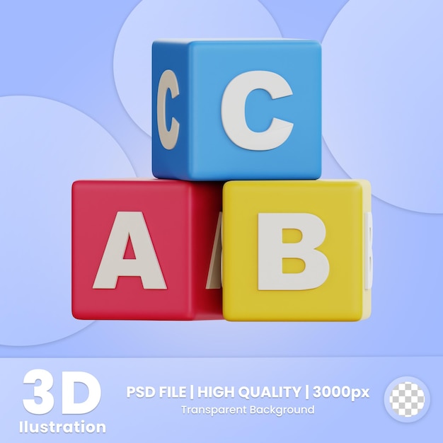 PSD school and education 3d icon