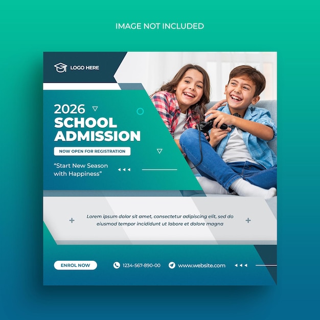 School education admission facebook timeline cover amp web banner