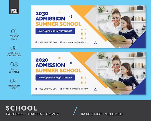 PSD school facebook timeline cover