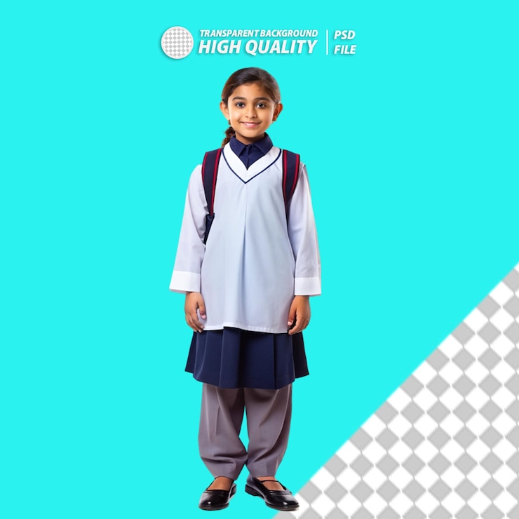 PSD school unifrom salwar kameez png