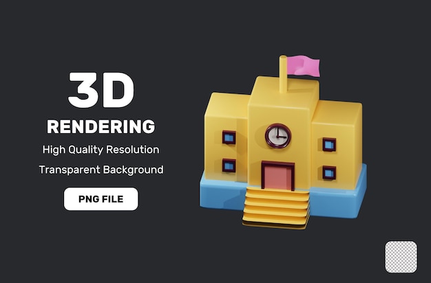 Schoolonderwijs 3D Icoon