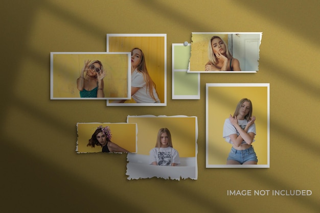 Schoon fotolijstmodel met schaduw