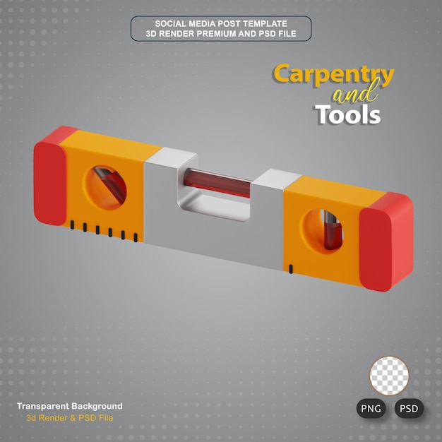 PSD schrijnwerk en gereedschappen rubber hammer 3d icon