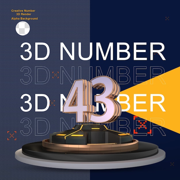 Fantascienza oro 3d numero43