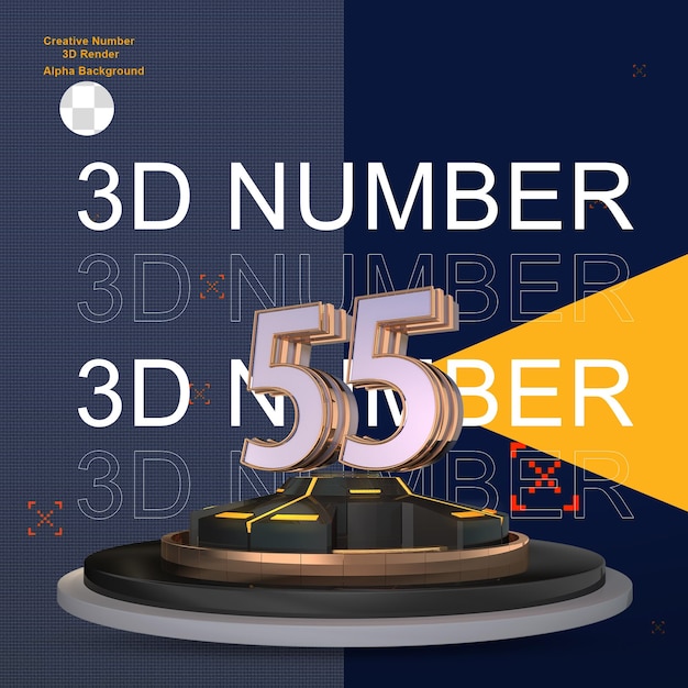 Fantascienza numero 3d oro 55