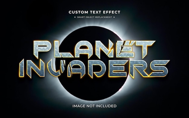 Sci-fi movie and game 3d text style effect