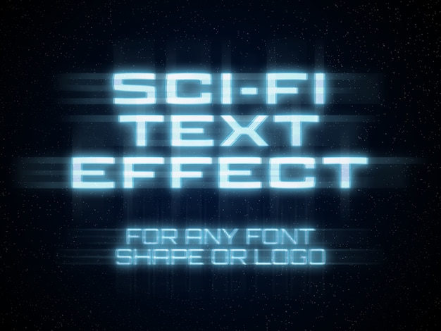 Sci-fi teksteffect