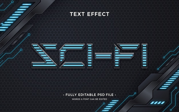 Sci-fi text effect