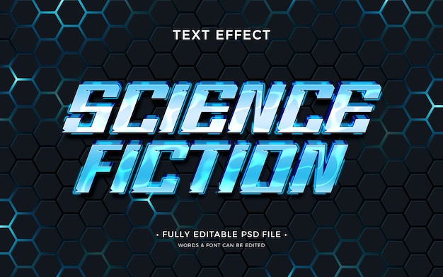 PSD sci-fi text effect