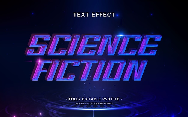 PSD sci-fi text effect