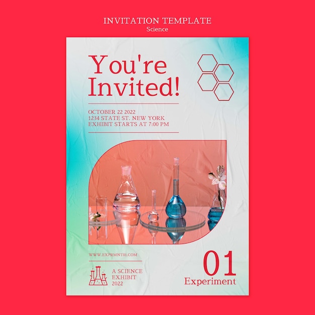PSD science convention invitation template
