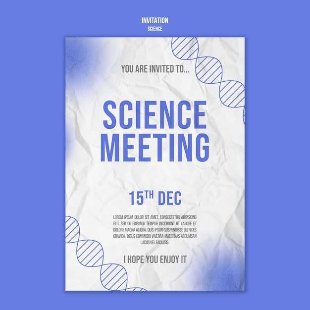 Science design template