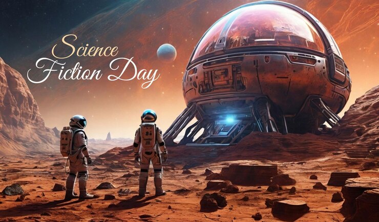 PSD science fiction day background