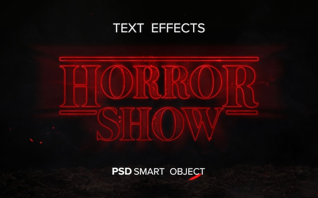 PSD science fiction text effect