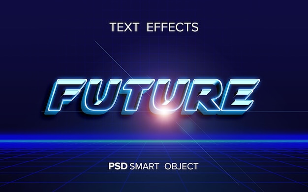 PSD science fiction text effect