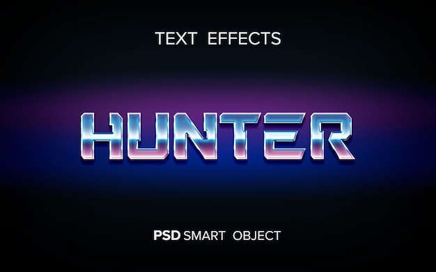 PSD science fiction text effect