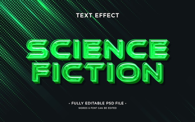 PSD science fiction text effect