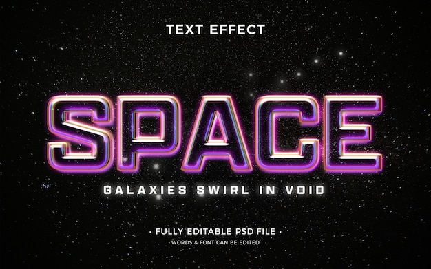 Science fiction text effect