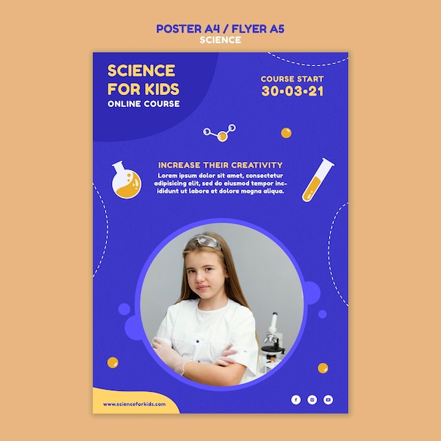 PSD science poster template