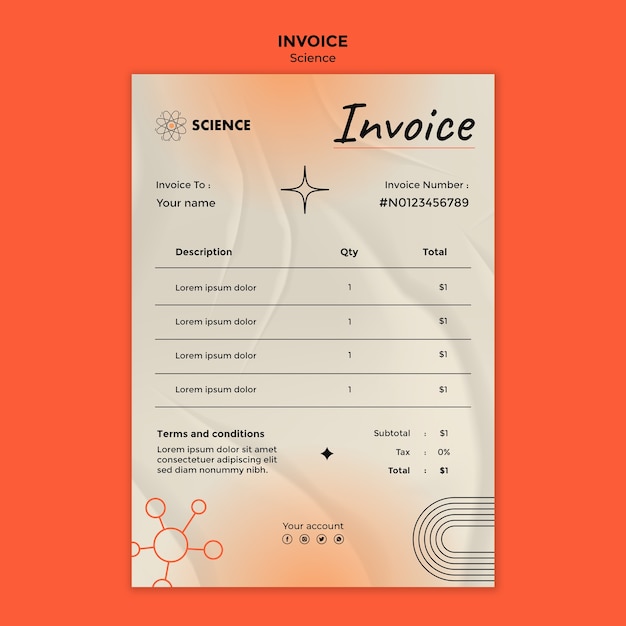 PSD science template design