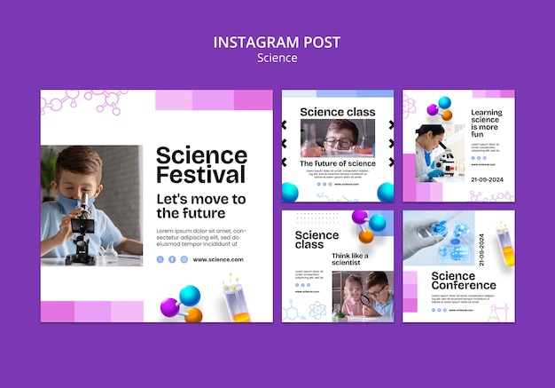 PSD science  template design